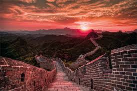 Great Wall during sunset