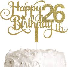 26th birthday number 26 cupcake cake. Gg 26th Birthday Cake Topper Happy 26th Birthday Cake Topper 26th Birthday Party Walmart Com Walmart Com