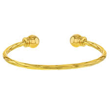 Us orders of $35+ from any participating shop now ship free. Yellow Gold Plated Beautiful Twisted Cable Cuff Newborn Baby Bracelet 40mm Trendy And Fashionable Baby Plain Cuff Bangle Bracelet For Baby Girls Babies Everyday Accessories Buy Online In Guyana At