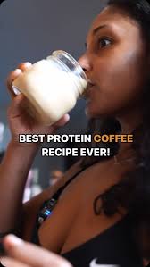 Seriously, this is the BEST protein ☕️ i’ve ever had!, Comment “ Protein  Coffee” and i’ll send you the protein I used., Recipe ⬇️, ✨1 Shot of  Espresso. I use my Nspresso and per Starbucks Blonde ...