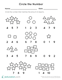 Math activities making math fun. Preschool Worksheets Free Printables Education Com