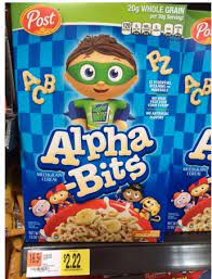 Iron helps deliver oxygen to the brain & body. Alpha Bits Cereal Coupon Walmart Deal Only 1 22 Per Box