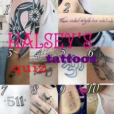 Tattoo phobia today ideas to get free halsey tattoo design pics, pictures, photos, images that will help you to choose your own halsey tattoo design.get latest and new halsey tattoo design ideas online. Halsey Tattoos Quiz Part 1 Young Gods Amino
