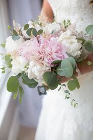 Romantic Wedding Pink Peonies White Peonies Pink Astilbe Silver Dollar Eucalyptus Gunni Euca Wedding Flowers White Wedding Flowers Flower Bouquet Wedding