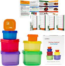 Portion control containers are a great way to lose weight and learn how much to eat! Amazon Com 21 Day Meal Portion Containers And Food Plan Portion Control Containers By Gainwell Kitchen Dining