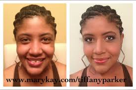 Before After Mary Kay Products Used Foundation Primer Matte Liquid Foundation Bronze 4 Bronzer Blush Brow Line Brow Liner Brow Gel Translucent Powder