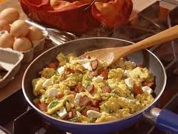 Use Leftover Kielbasa Kluski Potatoes And Onion In Egg Skillet Recipe Kielbasa Recipes Smoked Sausage Recipes Bacon Casserole Recipes