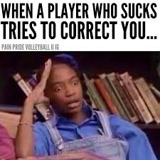 Pin By Just Block It Sports On Volleyball Funny Quotes Volleyball Humor Volleyball