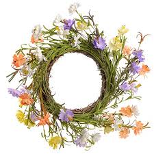 Maybe you would like to learn more about one of these? Lvydec Artificial Flower Wreath 17 Fake Daisy Flower Door Wreath With Multicolor Daisy Flowers And Green Leaves For Home Wall Wedding Party Decoration Buy Online In Antigua And Barbuda At Antigua Desertcart Com Productid