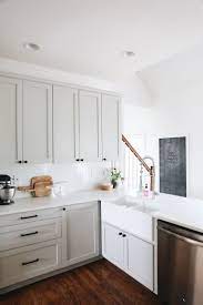So decking your cupboards in plain straightforward on white cupboards, they are the ideal choice for a chic lodge kitchen or even an outdoorsy batchelorette cushion. Kitchen Outstanding White Shaker Cabinets Hardware With Black Layjao