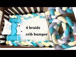 How To Make 4m Baby Crib Bumper Pads Diy Crib Decor 4 Braided Youtube Bumper Pads For Cribs Crib Bumper Baby Crib Bumpers