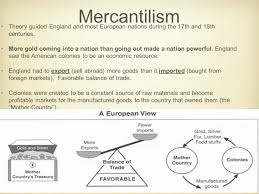 mercantilism the triangular trade mercantilism