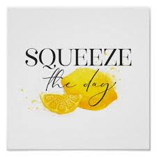 Make life rue the day it thought it could give cave johnson lemons. Squeeze The Day Lemon Motivational Quote Poster Motivational Quote Lemon Quote Trendy Poster Lemon Quotes Quote Posters Motivational Quote Posters