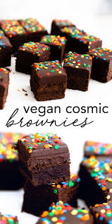 Vegan Cosmic Brownies By Not So Little Am Crazy Vegan Kitchen Recipe In 2020 Vegan Fudge Vegan Fudge Brownies Cosmic Brownies
