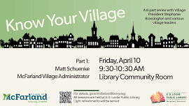 Know Your Village with Lee Igl, McFarland Public Works