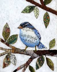 Songbird By Amy Giacomelli Art Quilts Bird Art Print Fabric Art