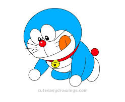 Find images of kids drawings. How To Draw Excited Doraemon Easy Step By Step For Kids Cute Easy Drawings