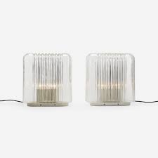 259 Angelo Mangiarotti Lari Table Lamps Pair Lamp Floor Lamp Table Lamp