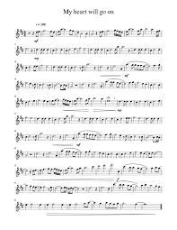 Celine dion — my_heart_will_go_on__titanic_ piano. My Heart Will Go On Sheet Music For Saxophone Alto Solo Musescore Com