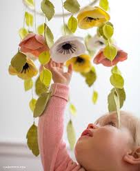 Felt Flower Mobile Lia Griffith In 2020 Flower Mobile Felt Flowers Diy Sewing Gifts