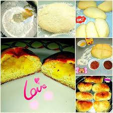Korean Cream Bun Cream Bun With Custard Cream Recipe Bread Dough 500g Flour All Purpose Yeast Milk 80g 2 E Korean Cream Korean Food List Dessert Buffet