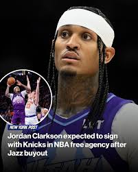 Jordan Clarkson, the tattooed veteran guard, intends to sign with the  Knicks as a low-cost scoring option off the bench, multiple sources told  The Post.