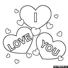 Kleurplaat I Love You
