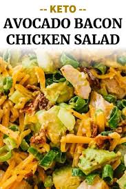 Keto Avocado Bacon Chicken Salad In 2020 Easy Dinner Recipes Crockpot Dinner Recipes Crockpot Keto Recipes Easy