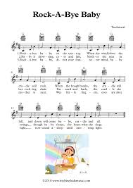 Rock A Bye Baby Children Songs Lyrics Baby Lyrics Lullaby Lyrics