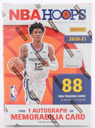Bringing an array of color, lots of inserts — much of it cast on the brand's namesake. 2020 21 Panini Nba Hoops Basketball Blaster Box With 88 Cards Pristine Auction