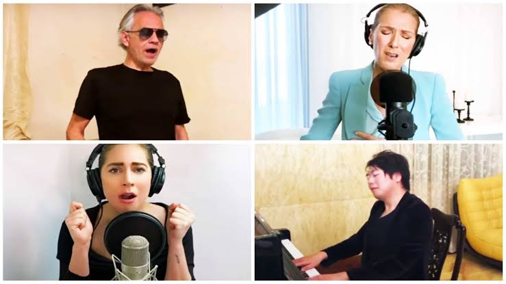 Andrea Bocelli, Lang Lang and Celine Dion bring 'The Prayer' to Lady Gaga's... - Classic FM