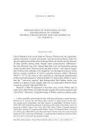 Pdf Hierarchies Of Whiteness In The Geographies Of Empire Thomas Thistlewood And The Barretts Of Jamaica