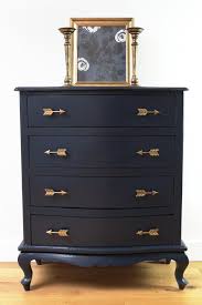 The contrasting gold accents on this rich. Sold Dark Navy Blue Chest Of Drawers Dresser Queen Ann Etsy Blue Chest Of Drawers Blue Painted Furniture Chest Of Drawers Decor