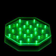 6 Inch Octagon Green Light Base Green Led Lights Light Green Green Led