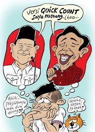 Mice Cartoon Presiden Versi Quick Count Kartun Meme Aneh