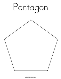 Pentagon Coloring Page Letter Worksheets For Preschool Preschool Coloring Pages Tracing Worksheets Preschool