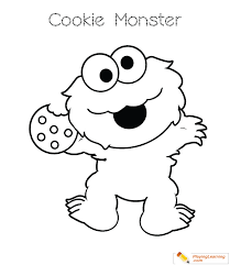 Me want cookie!, me eat cookie!, and om nom nom nom (said through a mouth full of food). Cookie Monster Coloring Page 13 Free Cookie Monster Coloring Page
