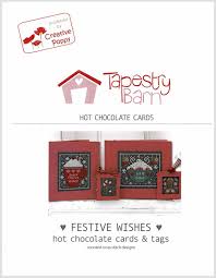 Cross stitch pattern detail information: Festive Wishes Hot Chocolate Cross Stitch Pattern Stitched Modern