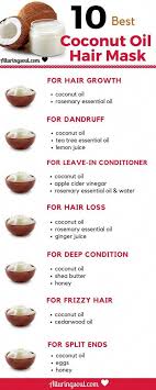 Coconut oil is a wonderful natural ingredient that can hydrate your hair while simultaneously making it soft and shiny. Coconut Oil Is The Best Oil To Grow Beautiful Stronger And Longer Hair Try These Mask Of Coconut Oil Coconut Oil Hair Mask Coconut Oil Hair Best Coconut Oil