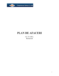 Un restaurant reprezinta o afacere extrem de complexa. Pdf Plan De Afaceri Alina Enache Academia Edu