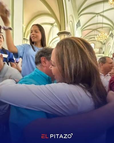Así se vivió la llegada de María Corina Machado al país este 25 de octubre.  La líder opositora y premio Nobel de La Paz arribó a la iglesia Santa Rosa  en Barquisimeto