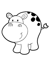 Hippos For Kids Coloring Home