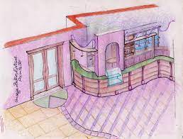 Disegno Di Studio Arredo Angolo Bar Disegni Disegni A Mano Angolo Bar