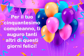 Auguri Buon Compleanno 50 Anni Fiori
