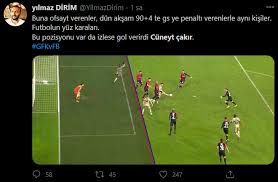 Quaresma'nın pozisyonu da penaltı gibi gözüküyor. Soner Yalcin A Kizan Fener Taraftarlarina Tarihi Ders
