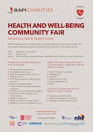 Baps Charities Health And Well Being Community Fair