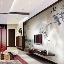 Interessantes Wohnzimmer Mit Effektvoller Wandgestaltung Wandgestaltung Wohnzimmer Ideen Deko Fur Wohnzimmer Wohnzimmer Design