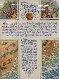 New cross stitch patterns released every month #crossstitch #embroidery #fiberart #handcrafted #xstitch #embroideryhoop. Fo One Of My Favorite Finished Pieces Footprints In The Sand A Bucilla Kit Available At Everything Cross Stitch 10x13 On 14ct Aida Crossstitch