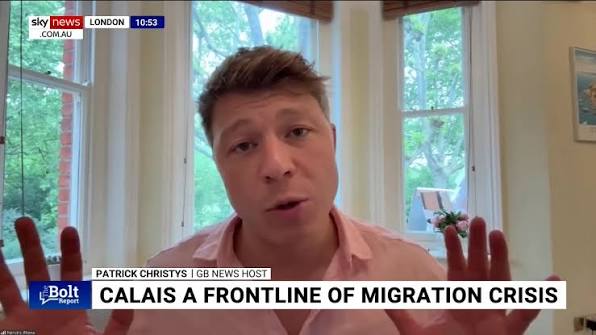 Patrick Christys faces a heated standoff at a migrant site in an affluent  part of London. The GB News host attempted to report on a migrant  encampment established in a luxury area