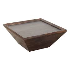 Great savings free delivery / collection on many items. 36 Inch Square Shape Acacia Wood Coffee Table With Trapezoid Base Brown Overstock 30830754